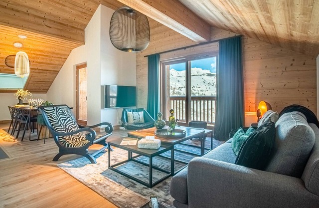 Cosy apartment for 8 with parking, at the foot of the slopes, Valmorel