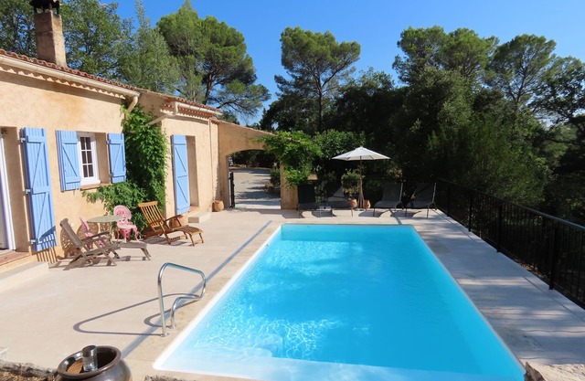 Cotignac,luxury Provencal villa, pool, 2 acres of woods, stone terraces, privacy