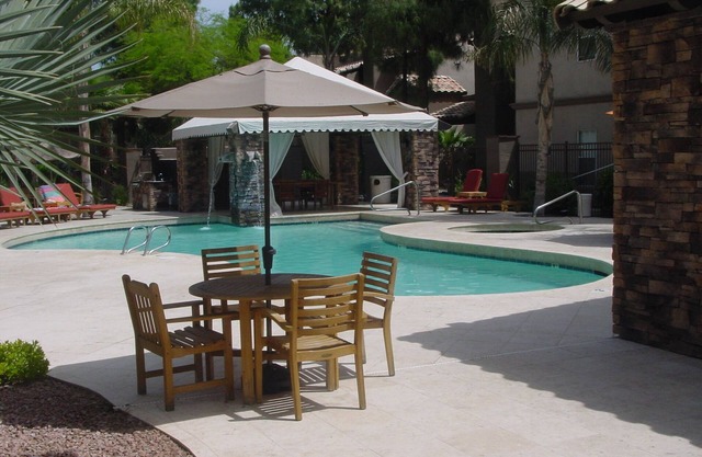 Cozy Condo Overlooking Lush Greens & A Palm Tree In Sunny Scottsdale