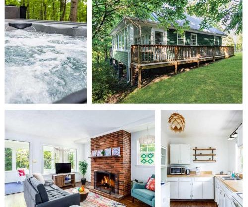 Cozy Cottage w Hot Tub, Fire Pit, WiFi & Sunroom!