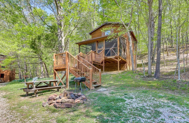Cozy Indiana Cabin Rental w/Private Porch & Grill