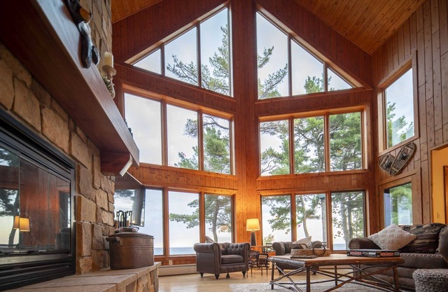 Crisp Fall Air & Fireside Lake Superior Views