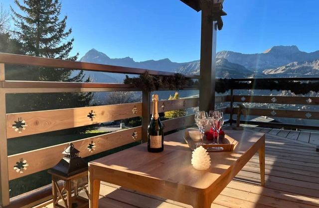 Crystal Chalet - CHARM CHALET WITH SAUNA AND SUPERBE SIGHT ON THE MONT CHARVIN AND ARAVIS