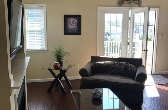 Decks located off living room and bedrooms
