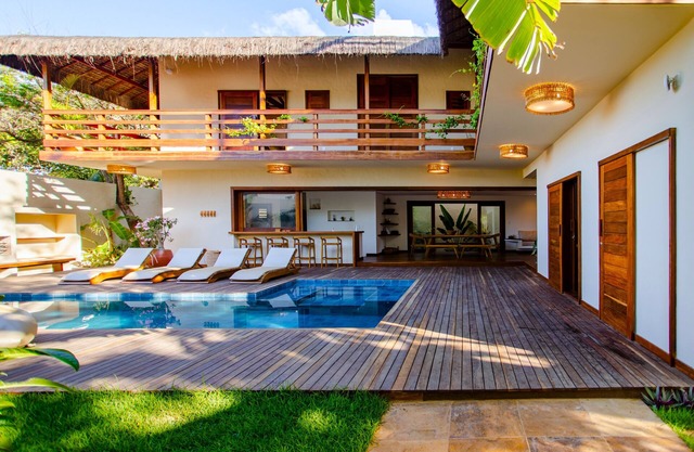 Deluxe Villa Luz Do Mar, rooftop Jacuzzi, sea view, in the heart of Jeri