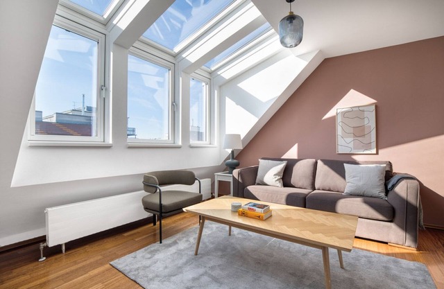 Deluxe Josefstadt 2BR w/Balcony & Elevator, nr Tram 2, by Blueground
