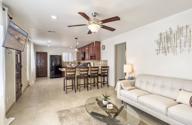 Desert Getaway w/Stunning Views, Firepit, & Extra Kitchenette!