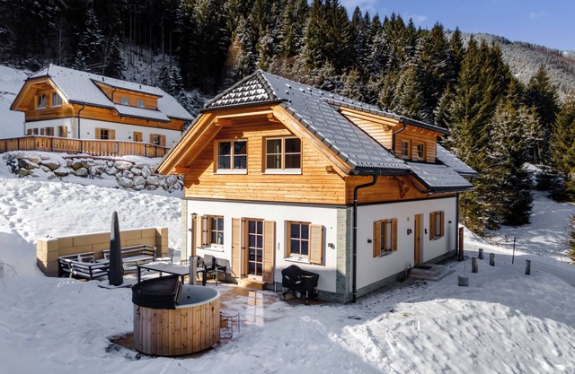 Detached chalet with sauna, hottub & loungeset