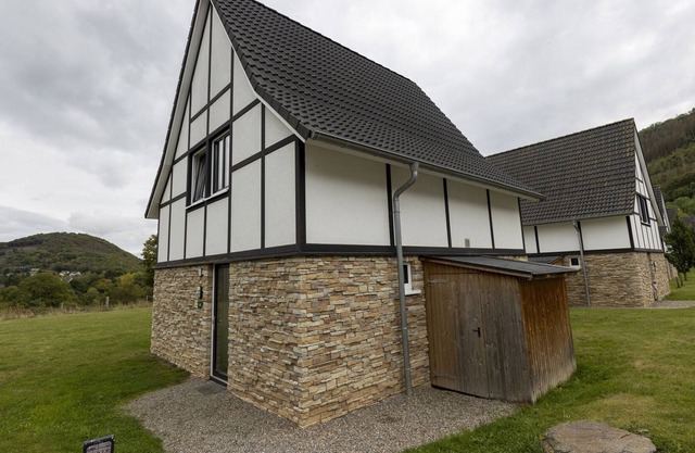 Detached villa with sauna, with view at the Rursee