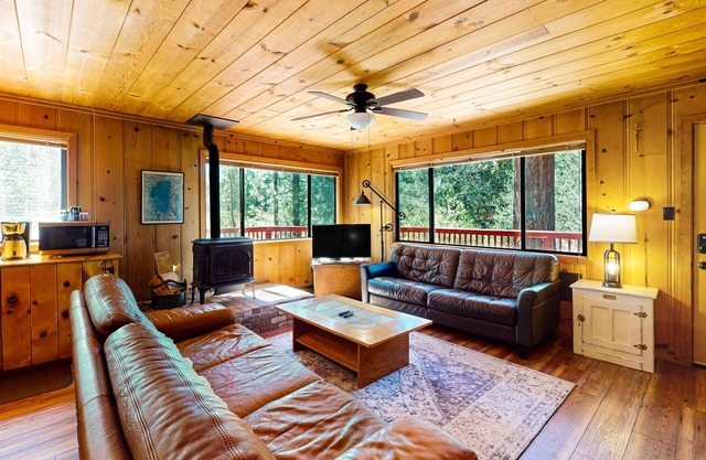 Dog-friendly mountainview cabin with free WiFi - secluded with room to roam