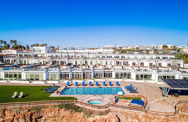 Dog-friendly ocean-view home with heated outdoor pool, hot tub, streaming, patio