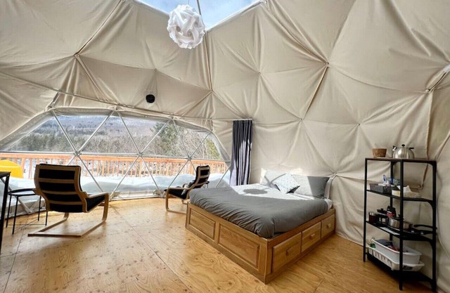 Dome # 1 with view to the mountains