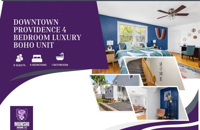 Downtown Providence 4 Bedroom Luxury BoHo Unit