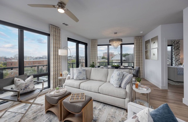 Elegant Corner Penthouse with Private Balcony, Skyline Views, Pool, and Gym