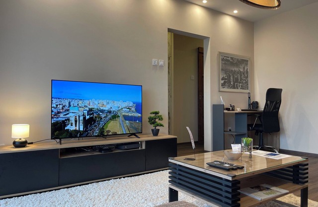 Elegant, modern 62m2 apartment with keypad entry.