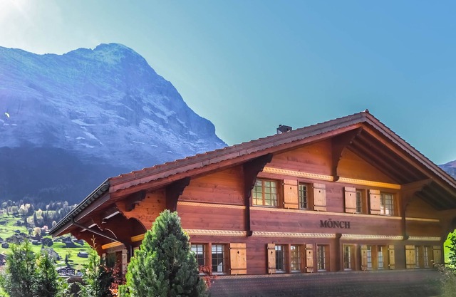 Excellent flat with a fantastic view of the Eiger!