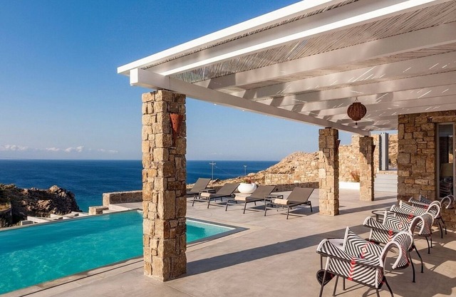 Exclusive 7 Bedroom Villa with Private Pool, Jacuzzi, Gym, Stunning Sea Views 300 m to Elia Beach