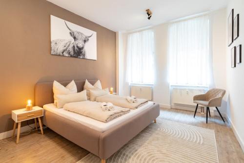 Exklusive Wohnung mit Kingsize-Bett I 75qm I am See I Netflix I gratis Kaffee & Teeangebot