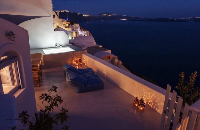 Extravagant Santorini Villa | 2 Bedrooms | Villa Elara | Sun Terrace With Sea.