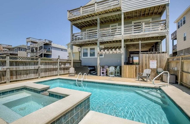 Fair Winds | 376 ft from the beach | Private Pool, Hot Tub | Nags Head