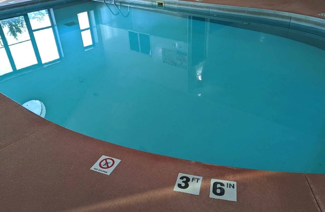 Family cabin by indoor pool.