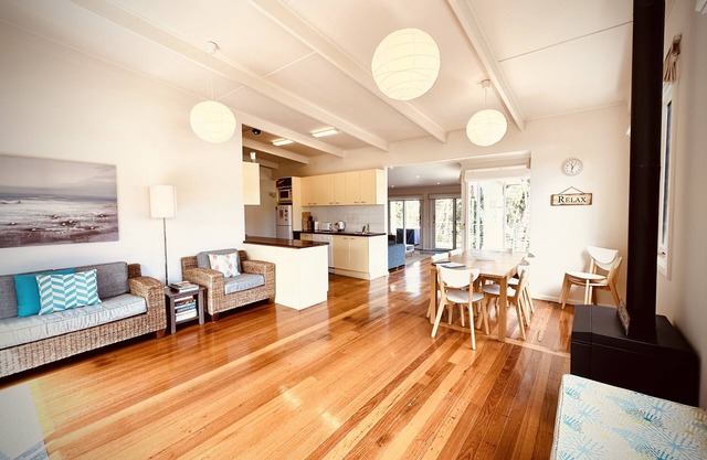 Family friendly beach house walking distance to beach and amenities.