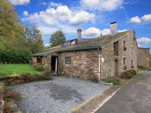 Farmhouse situated at the edge of the woods