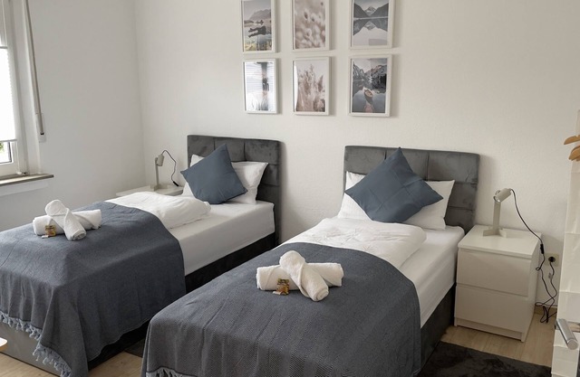 Fewo54 Apartment mit Garten und Terrasse Smarttv/free Wifi/free Parking/