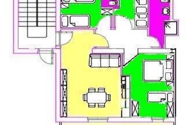 Four-room apartment "B2" with sea view at 30mt. from the beach