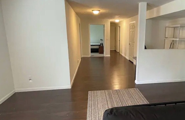 Fully furnished walkout basement apartment with 2 bedrooms, 1 bathroom, kitchen.