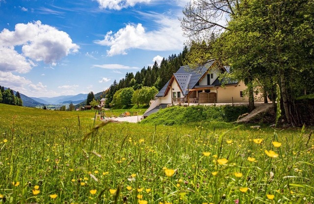 Gîte with panoramic view of the Vercors plateau