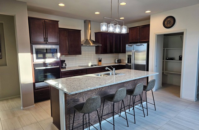 Golf course and panoramic views at this 2-bedroom house in active 55+ community.