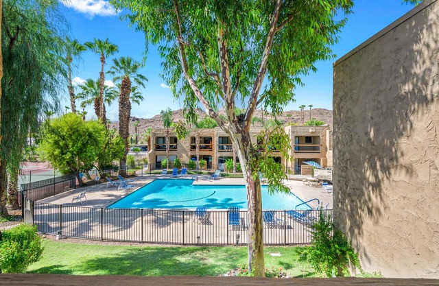 Golf & Tennis Club Condo with balcony overlooking pool