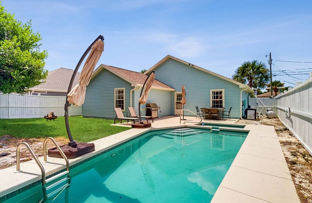 Gorgeous coastal home with private pool, backyard and close to beach