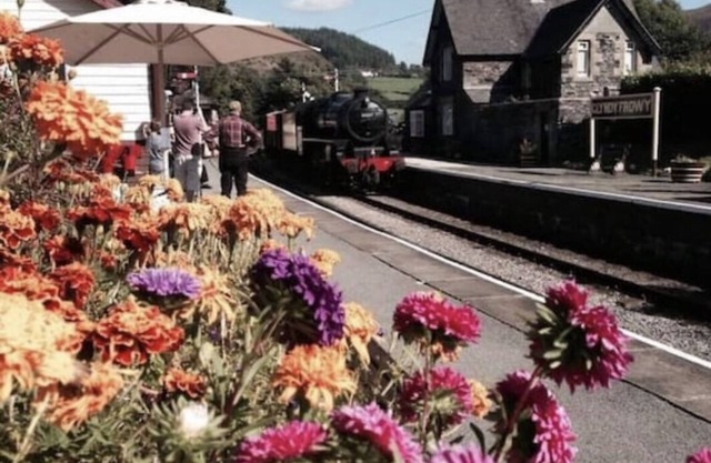 Grade II listed Station House by heritage railway