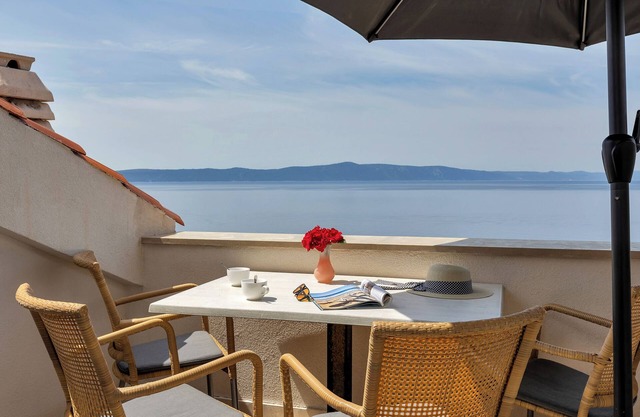 Grand view apartment 1 bedroom/bathroom, sea view, balcony, city center