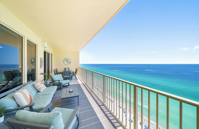 Gulf Front with 40' Balcony waiting on you!