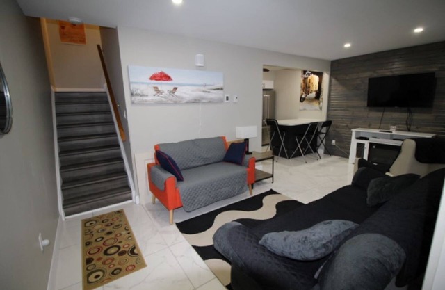 Harbour Street Retreat, across from Port Elgin's sandy beach on Lake Huron.