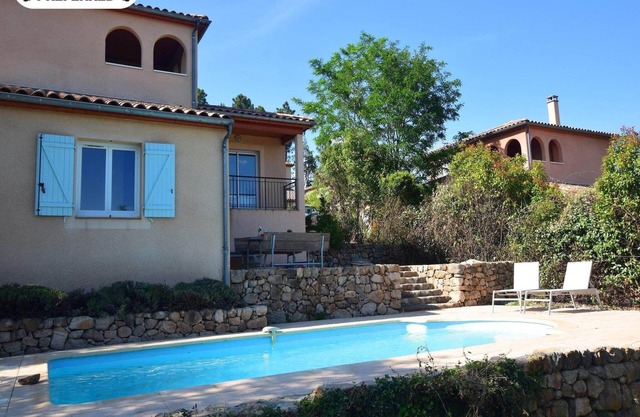 Hillside Villa with Pool, Joyeuse