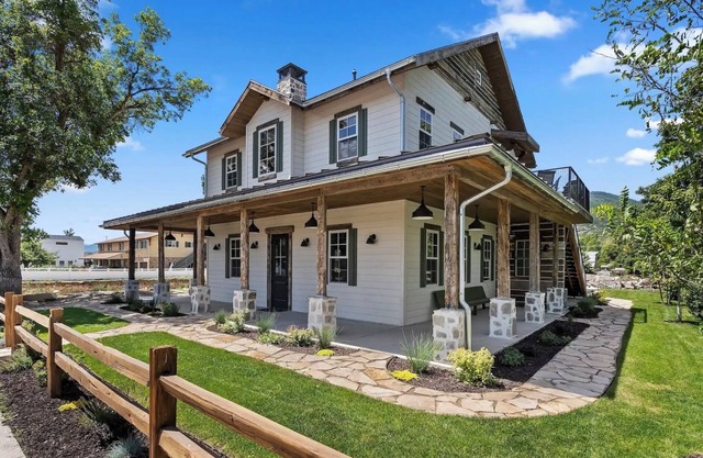 Historic Springer Farmhouse Loft located in downtown Midway on Main Street.