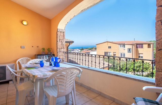 Holiday Home 'Attico Vista Mare Borgo La Palma 16' with Sea View, Terrace and Air Conditioning