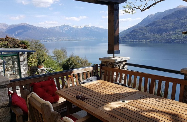 Holiday home in Cannobio, overlooking the "Lago Maggiore" annex garden and swimming pool