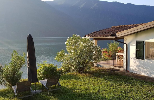holiday home on Lake Idro with private beach