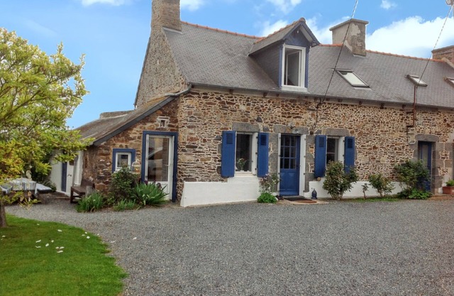 Homerez - Charming House in Pordic with Fireplace and Enclosed Garden