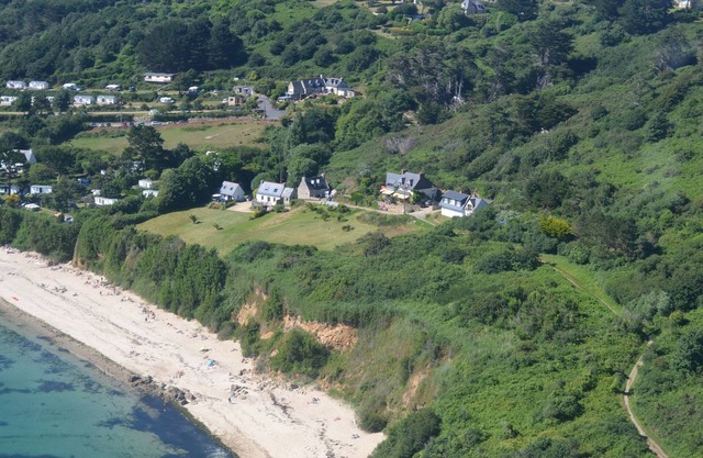 House direct access to the beach from the garden.