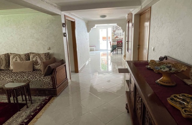 House (level1) 10 mn beach Mehdia Kénitra in magnificent villa peaceful calm