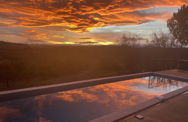 House with secluded shared pool in Ardèche scrubland near Pontd'Arc