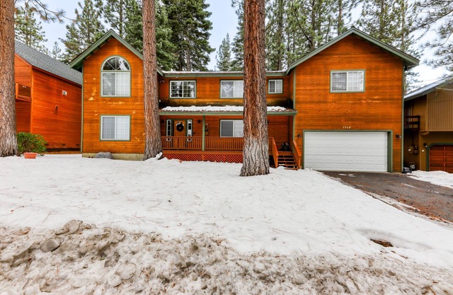 Idyllic nature retreat near skiing with large yard, fireplace, deck, & game room