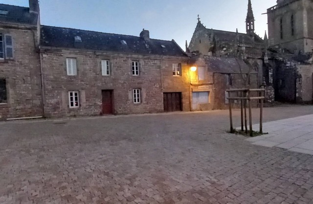 In the heart of the village of Locronan.