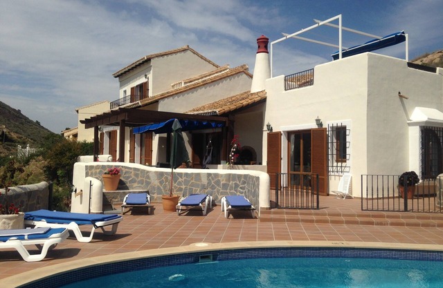 Individual 3 bed villa with private pool, air-con, broadband & stunning views.